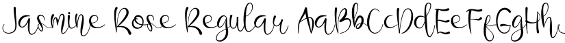Jasmine Rose Regular font