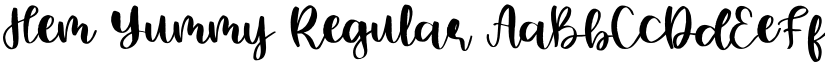 Hem Yummy Regular font