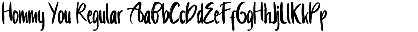 Hommy You Regular font
