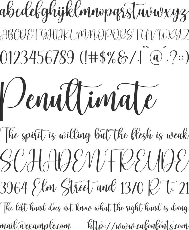 Suneater font preview