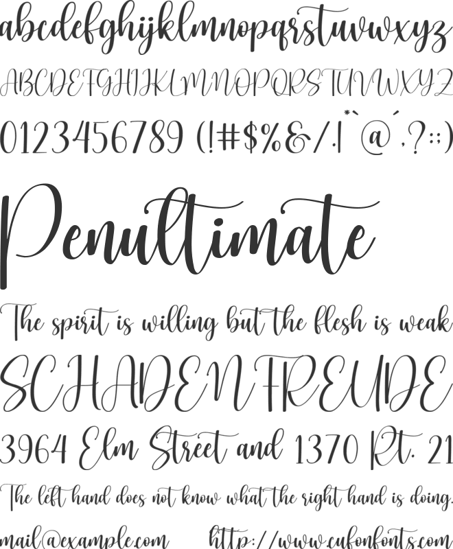 Suneater font preview