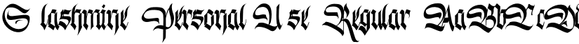 Slashmine Personal Use font download
