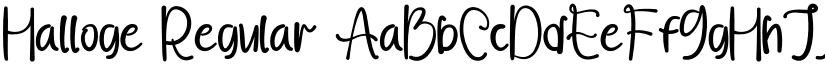 Halloge Regular font