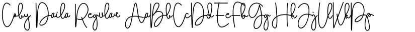 Coby Daila Regular font