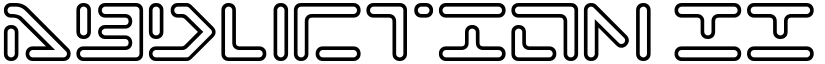 Abduction II Regular font