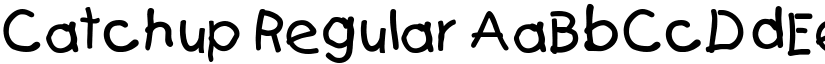 Catchup Regular font