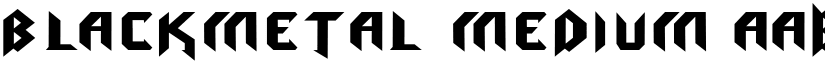 blackmetal Medium font