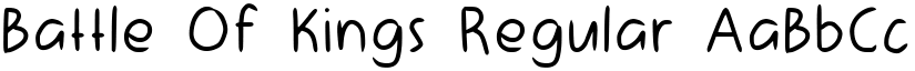 Battle Of Kings Regular font