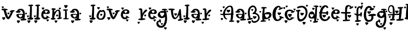 vallenia love regular font