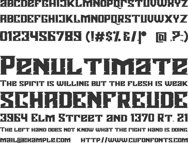 Agnostic font preview