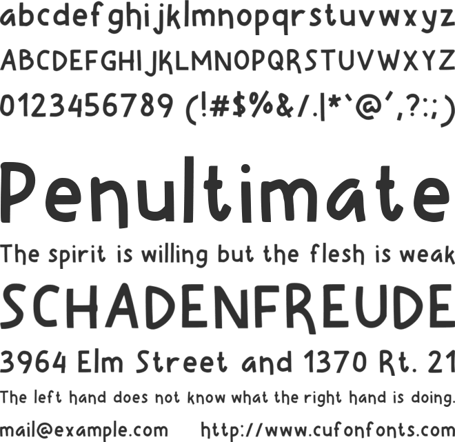 Sleepy Cat font preview