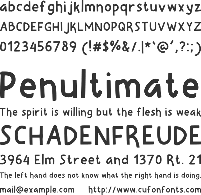 Sleepy Cat font preview