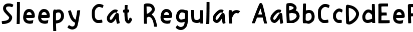 Sleepy Cat Regular font