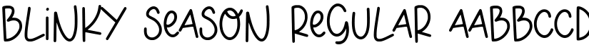 BLINKY SEASON Regular font