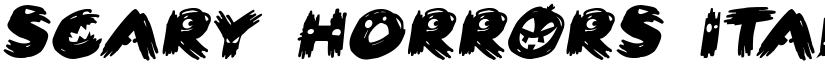 Scary HorrOrs Italic font