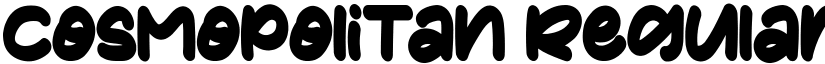 Cosmopolitan Regular font
