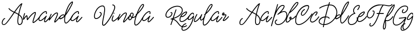 Amanda Vinola Regular font