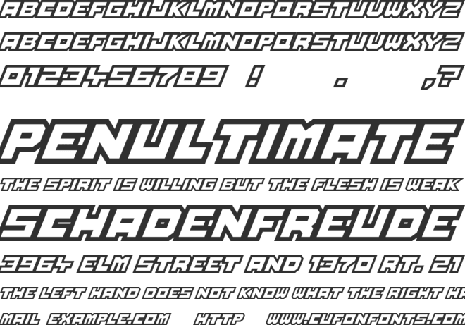 Full Pack 2025 font preview