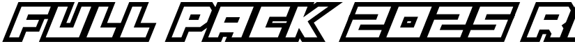Full Pack 2025 Regular font