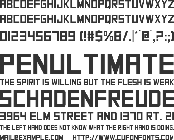 SquareFont font preview