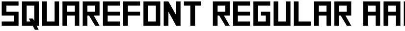 SquareFont Regular font