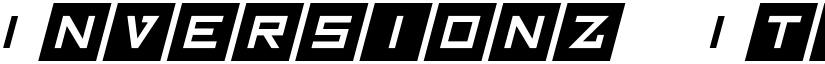 Inversionz Italic font