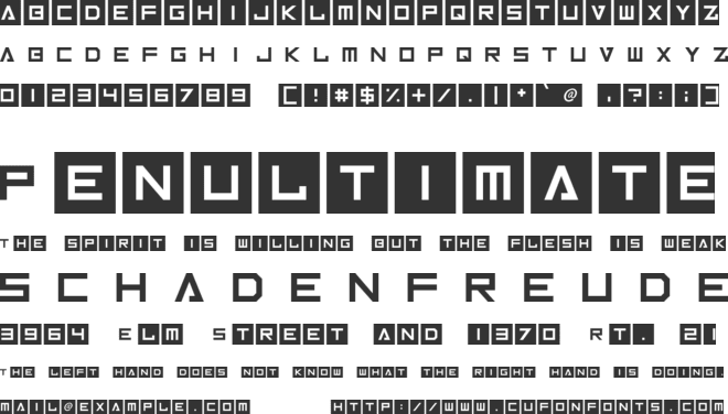 Inversionz font preview