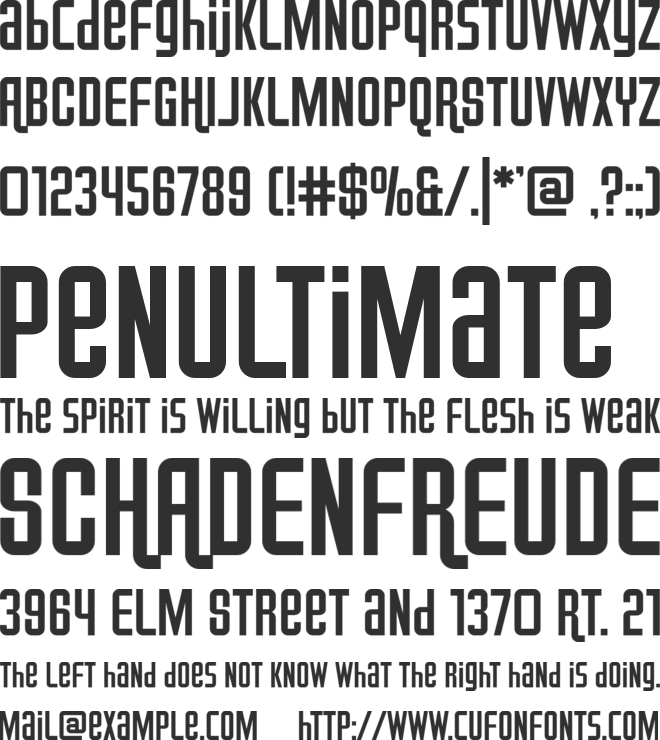 Airport font preview