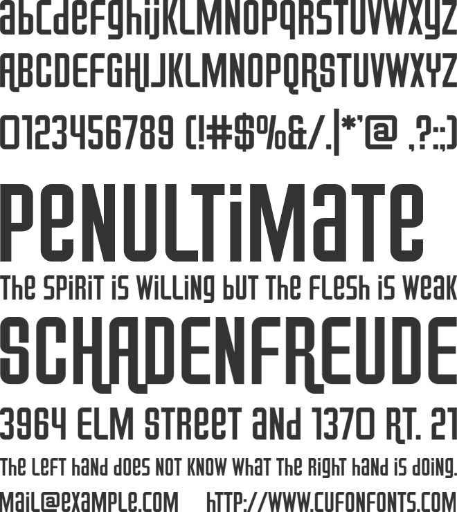 Airport font preview