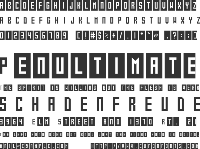 Gameshow font preview