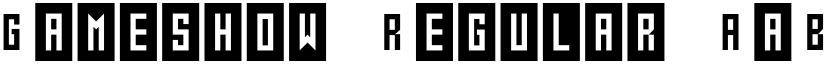 Gameshow Regular font