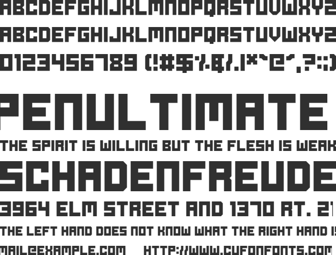 Ode to Idle Gaming font preview
