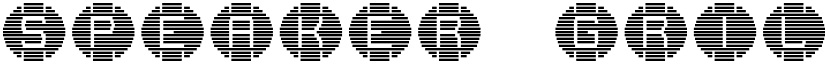 speaker grill Regular font