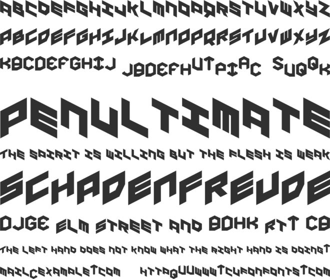 YAY USA font preview