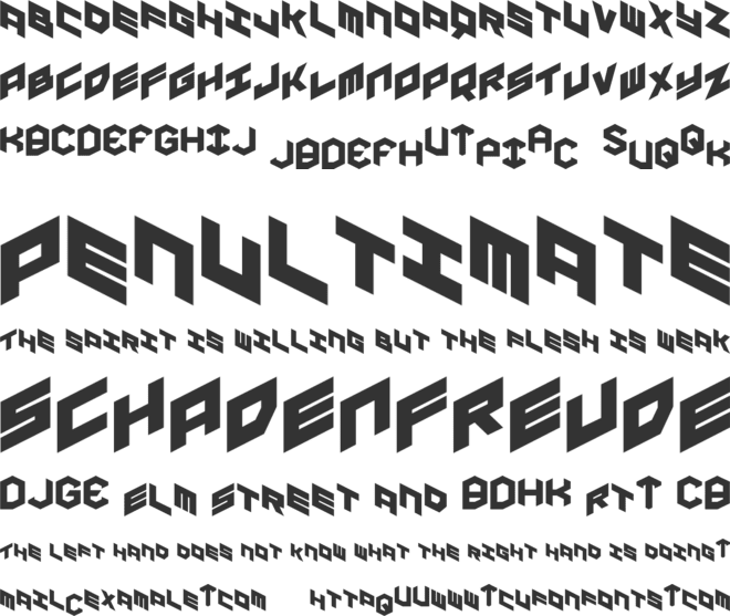 YAY USA font preview