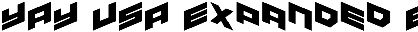 YAY USA Expanded Expanded font