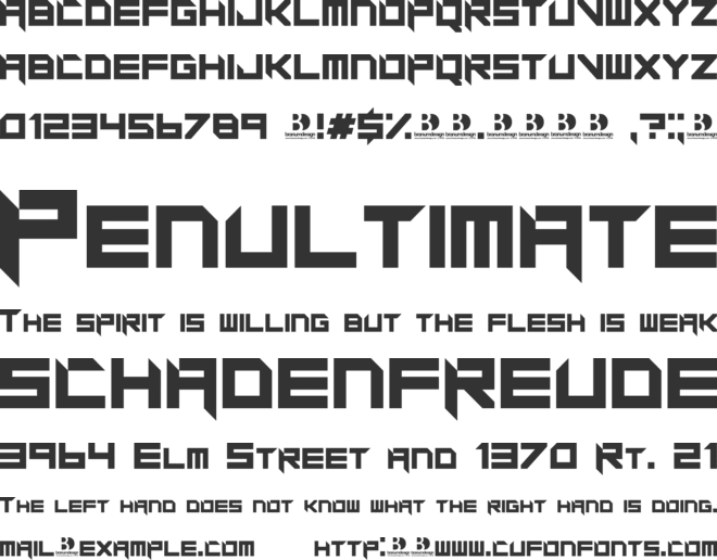 MotorBlock font preview