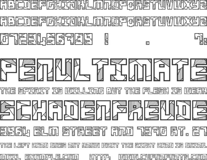 Basscrw font preview