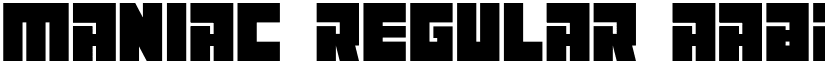 Maniac Regular font