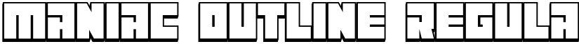 Maniac Outline Regular font