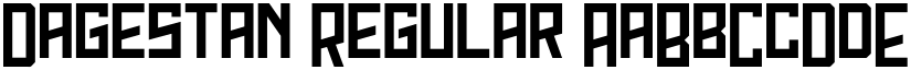 Dagestan Regular font