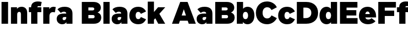 Infra Black font