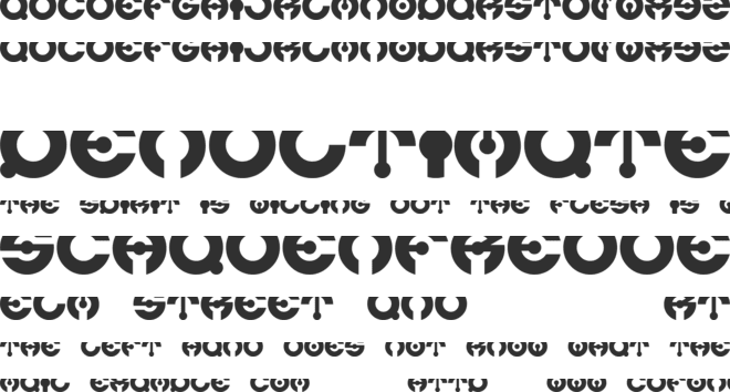 Glover font preview