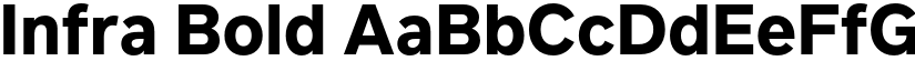 Infra Bold font