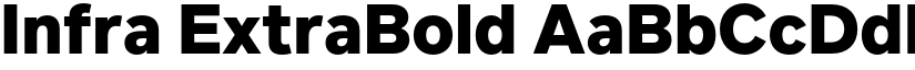 Infra ExtraBold font