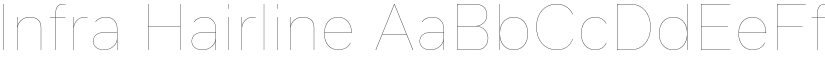 Infra Hairline font