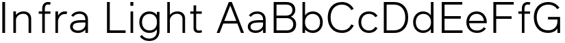 Infra Light font