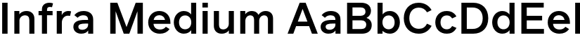 Infra Medium font