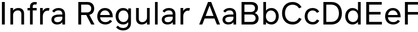 Infra Regular font
