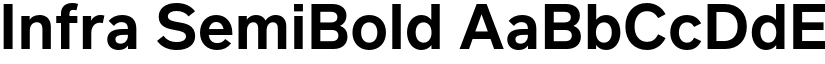 Infra SemiBold font